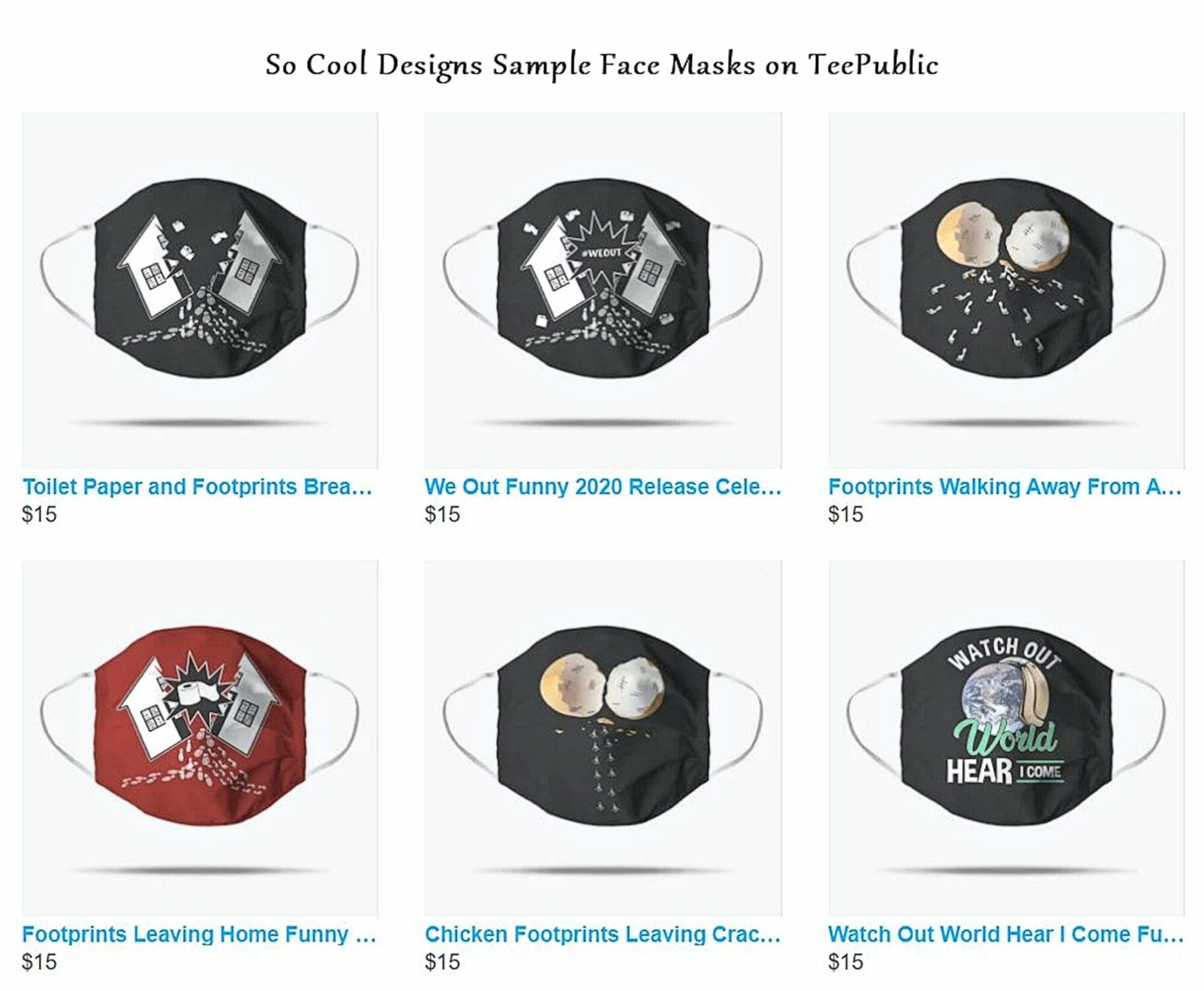 TeePublic Masks
