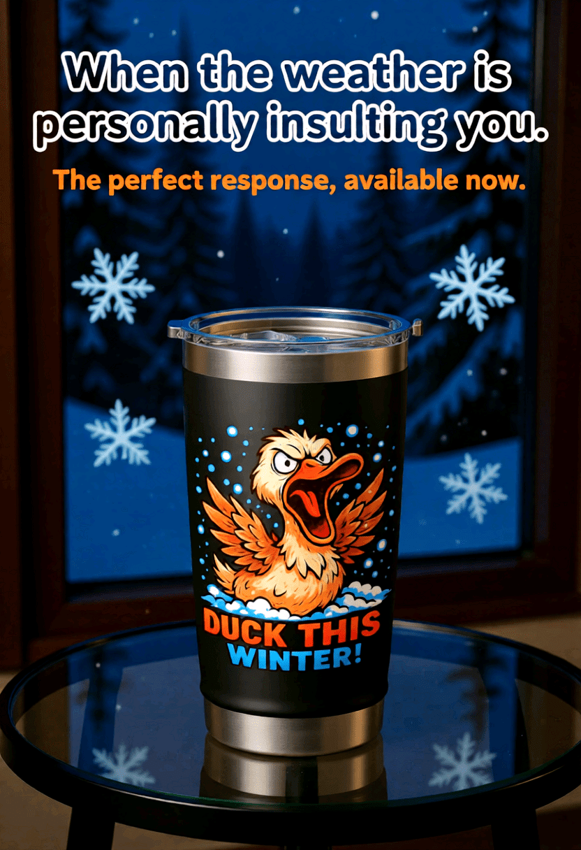 Duck This Winter tumbler